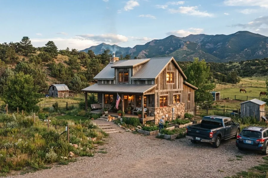 A rural foothills property typical of the LaPorte, Colorado area